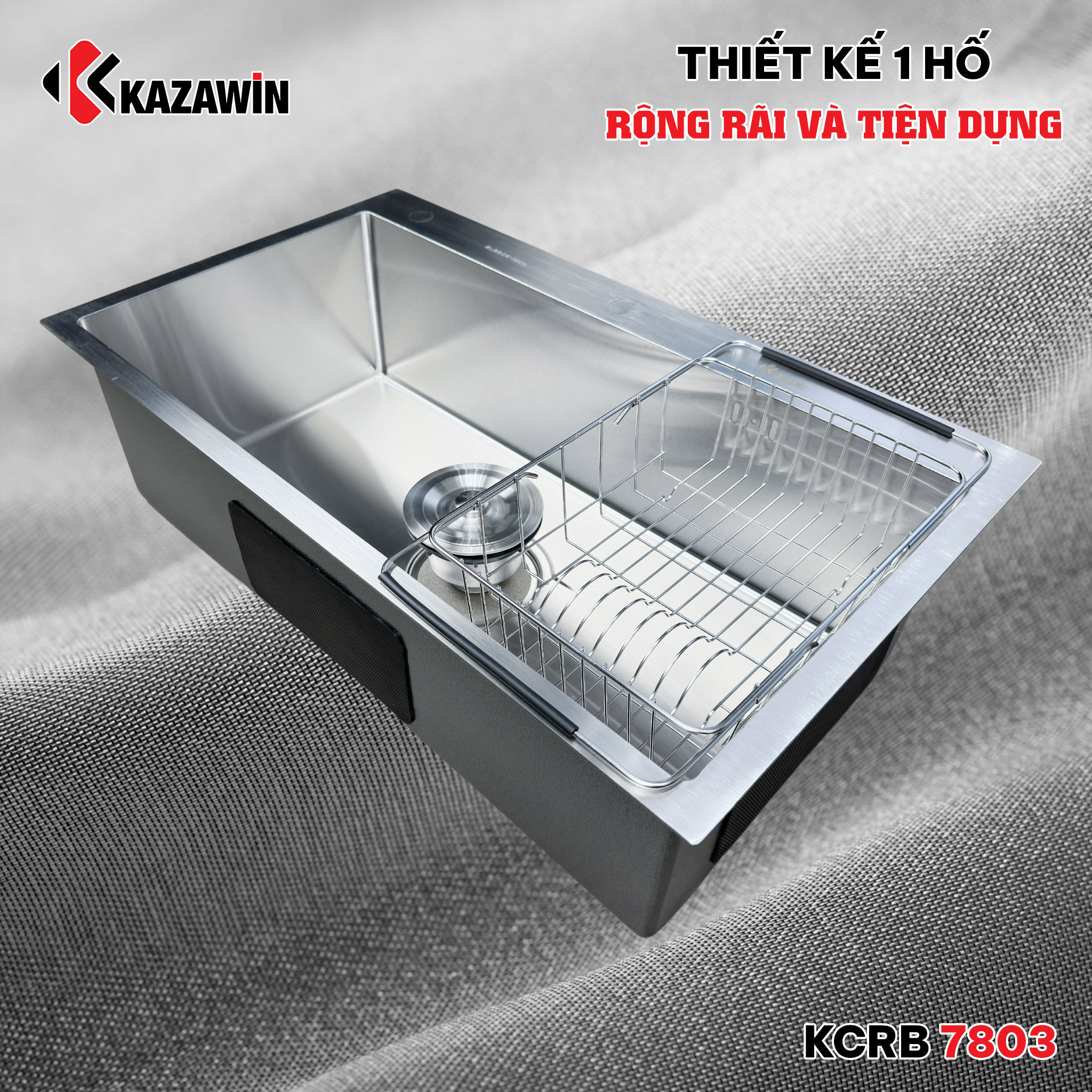 Chậu Rửa Bát 1 Hố Bóng Mờ KCRB 7803