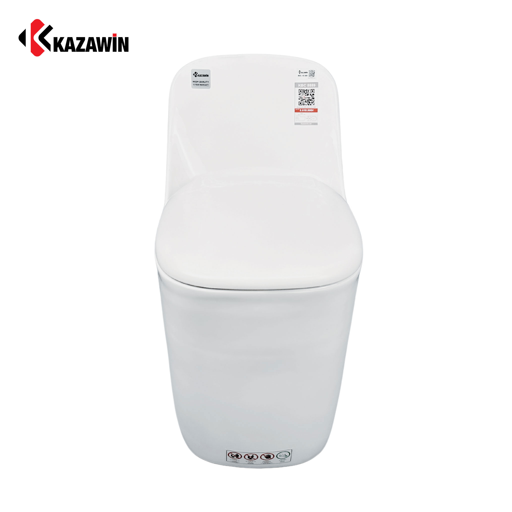 Bồn Cầu Một Khối KAZAWIN KBC 8889