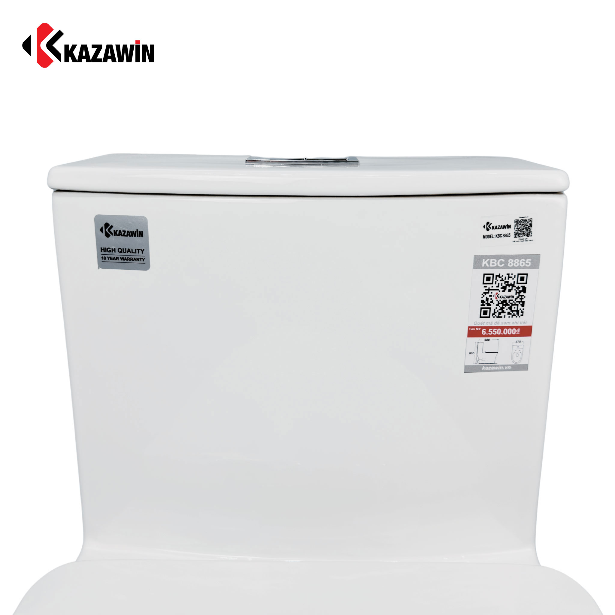 Bồn Cầu Một Khối KAZAWIN KBC 8865