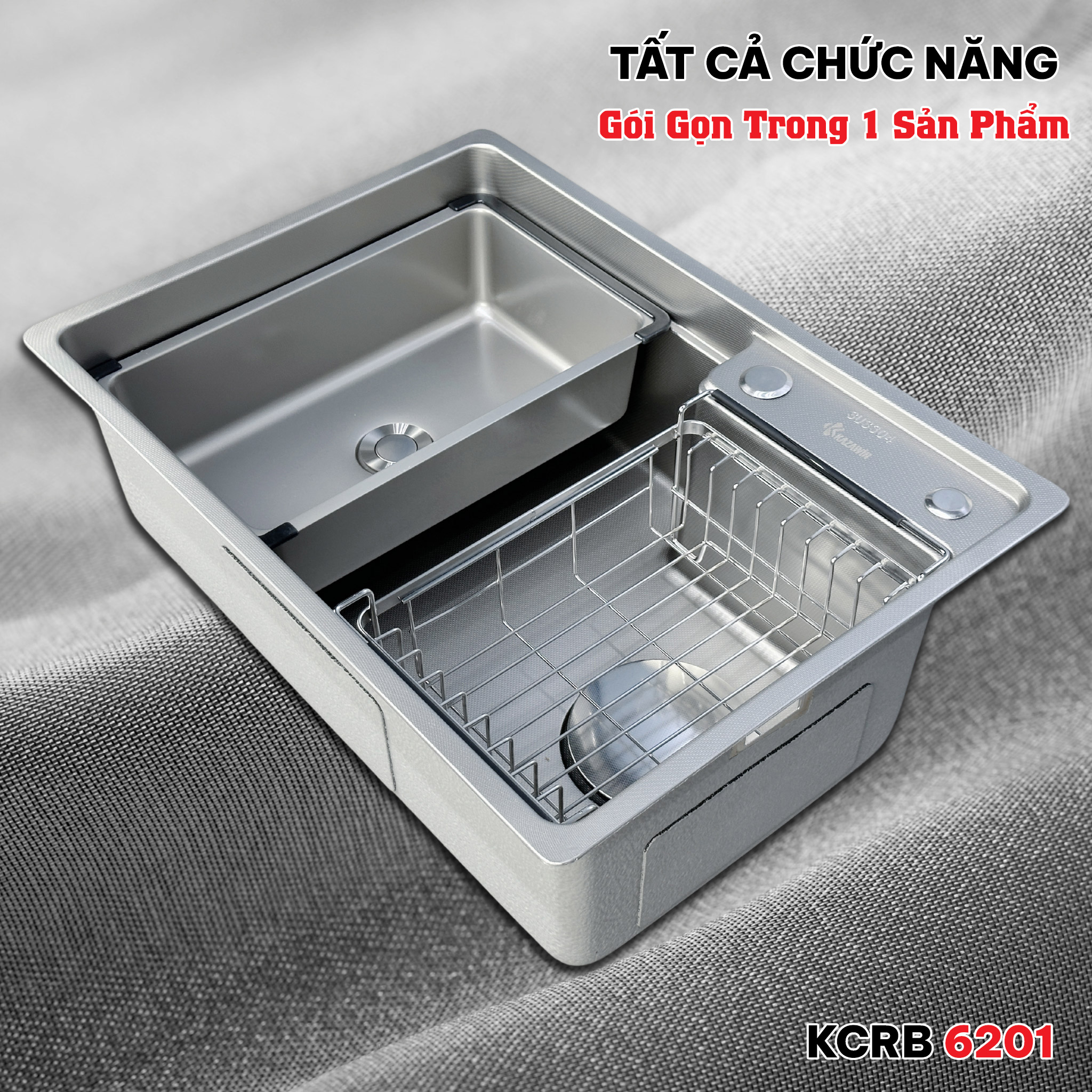 Chậu Rửa Bát 1 Hố KCRB 6201