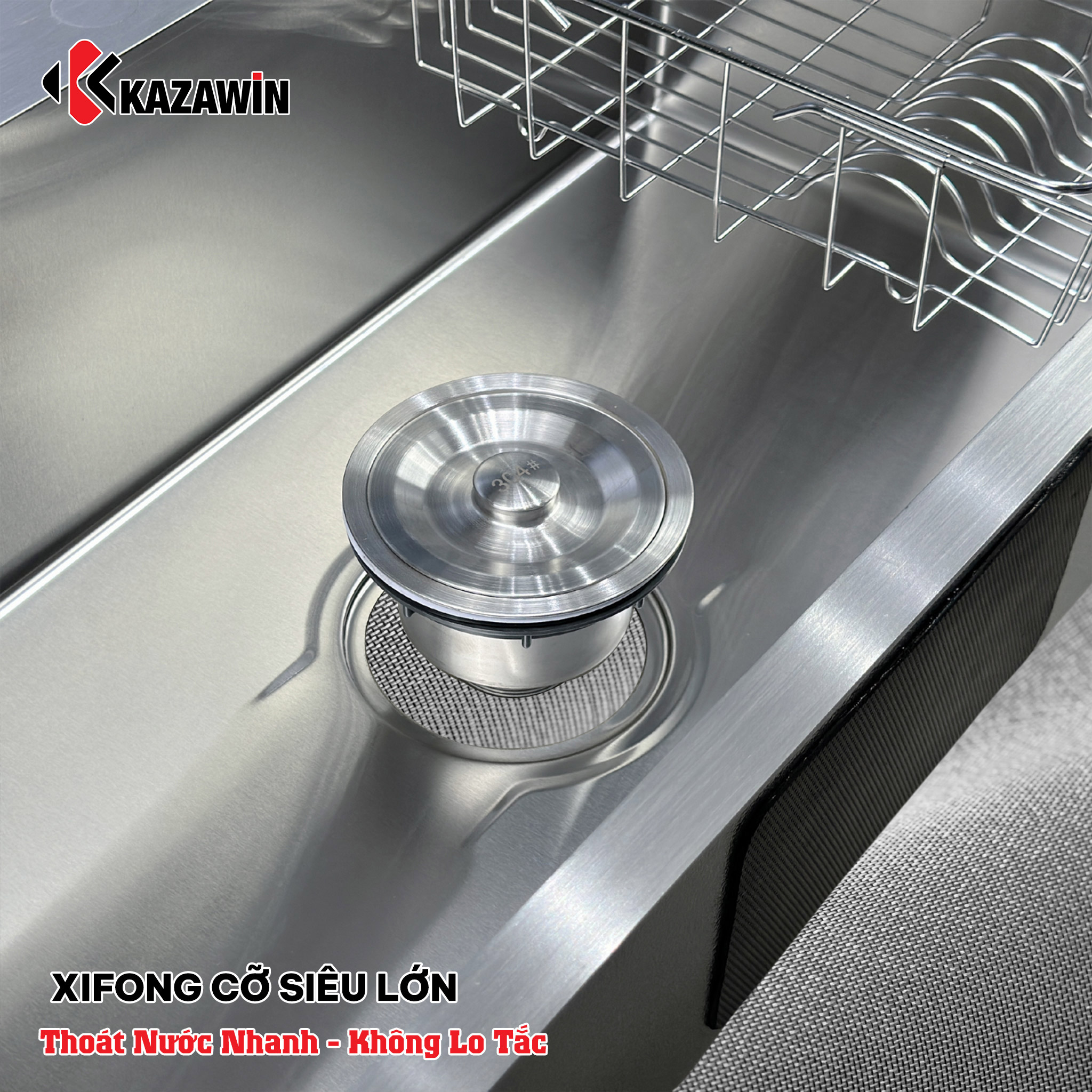 Chậu Rửa Bát 1 Hố Bóng Mờ KCRB 7803