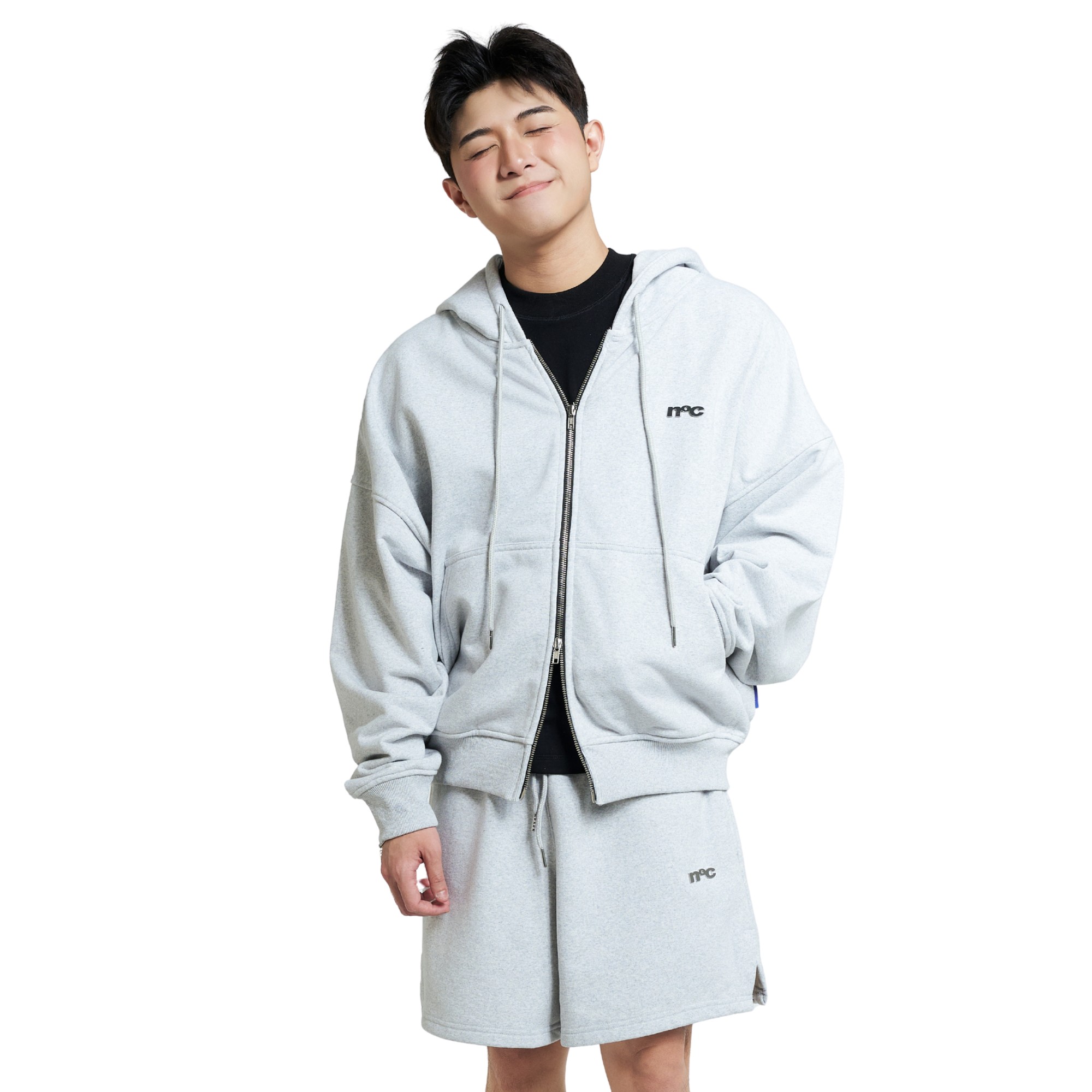 Metal Logo Zipper Hoodie