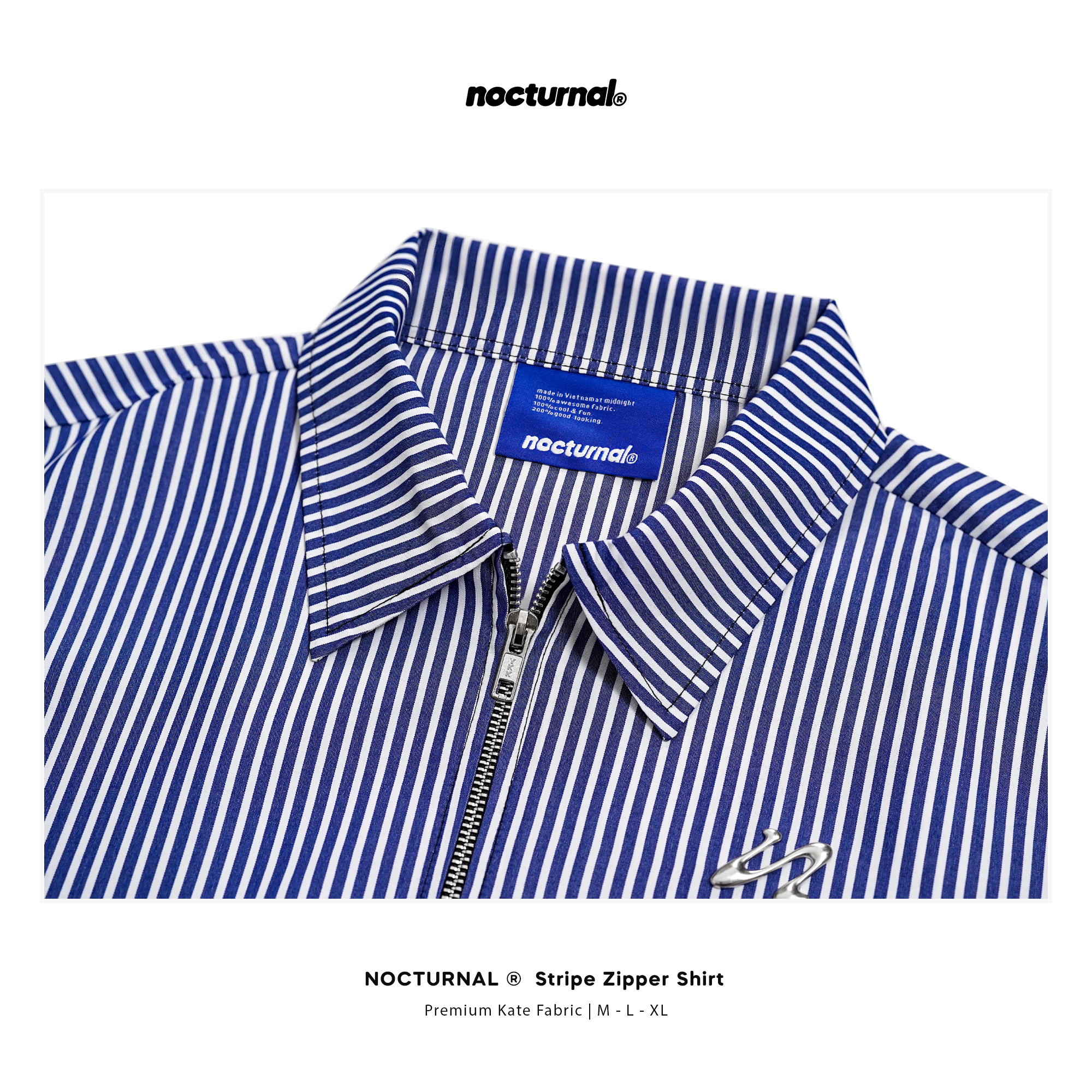 Stripe Zipper Shirt