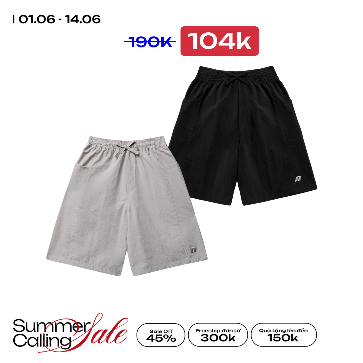 Parachute Cargo Shorts