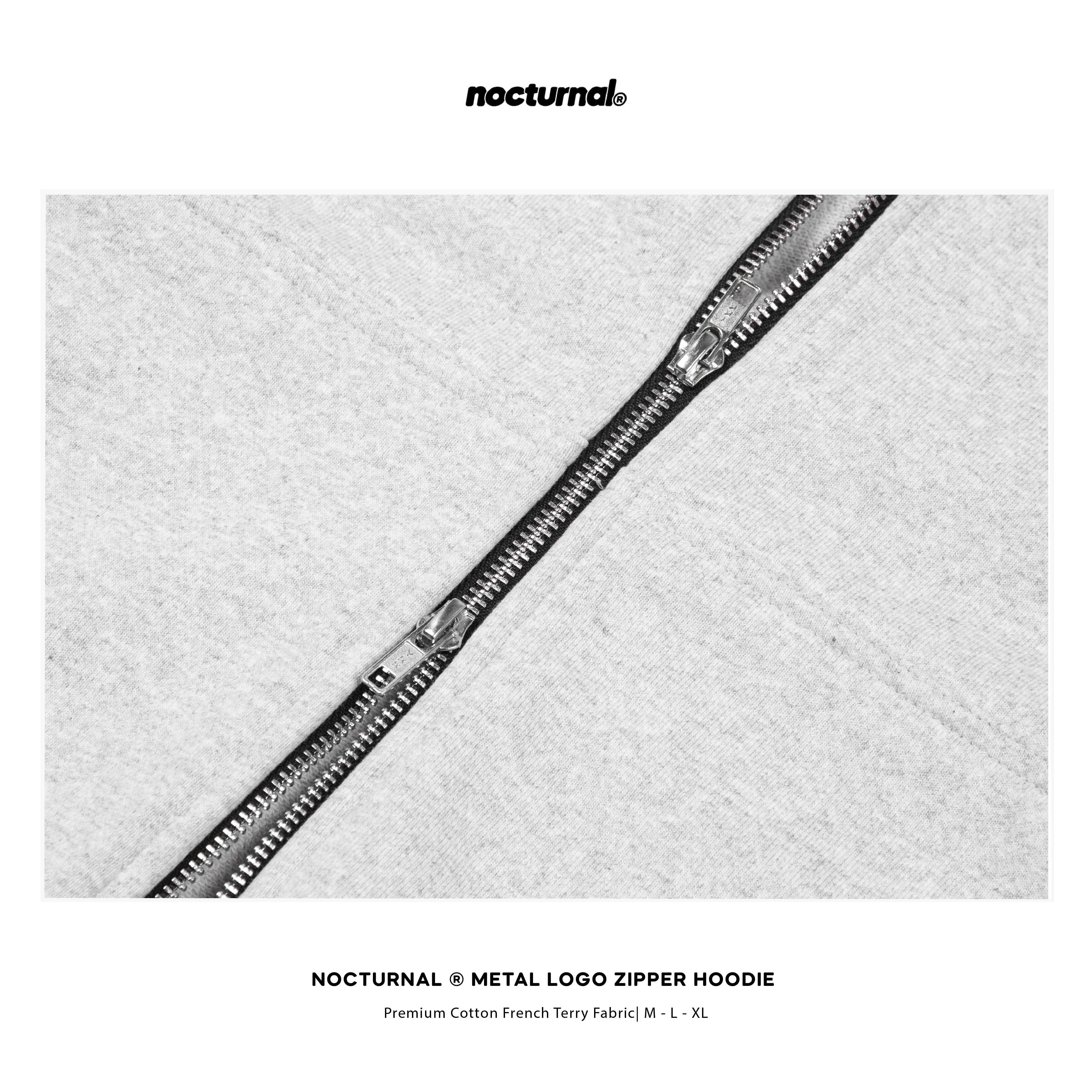 Metal Logo Zipper Hoodie