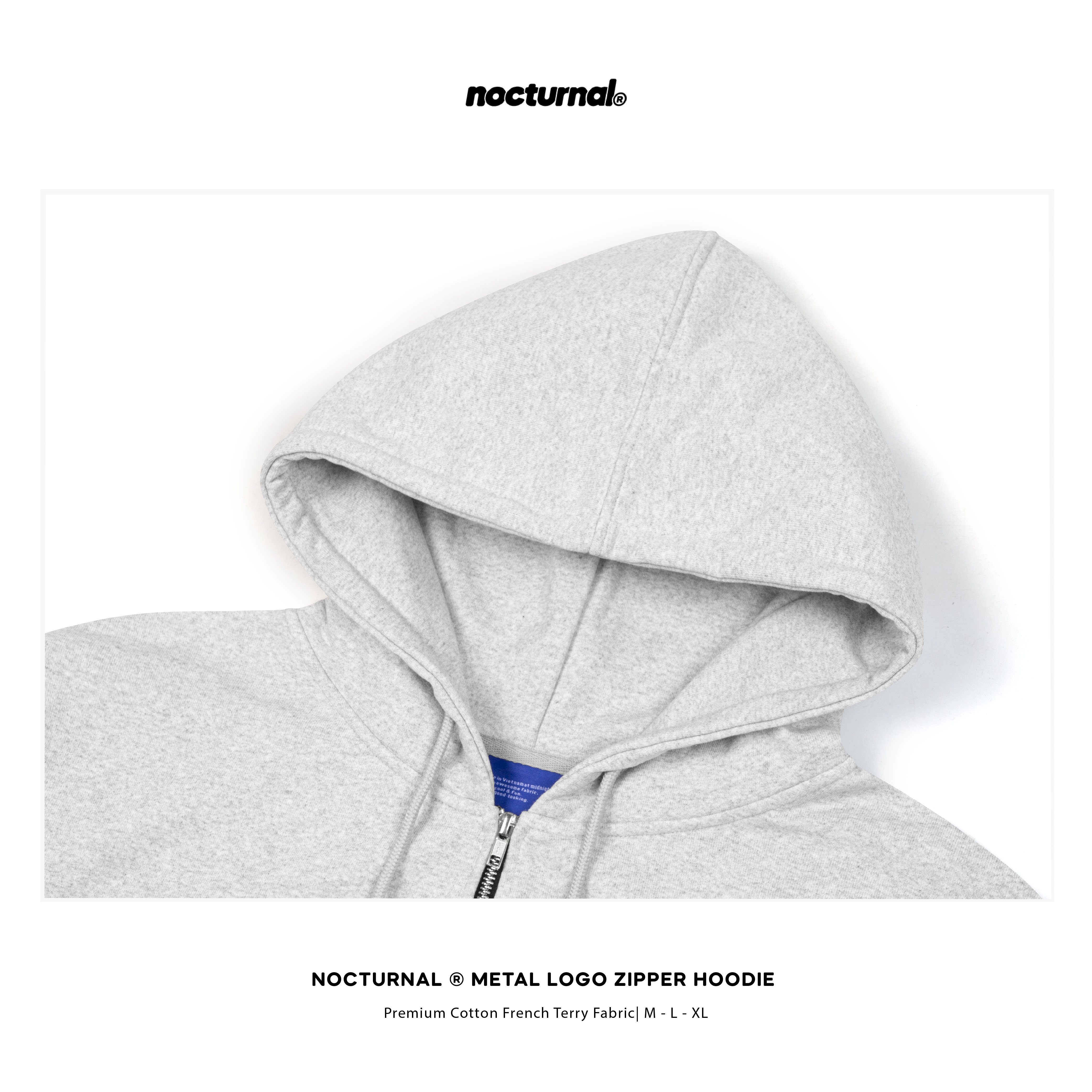 Metal Logo Zipper Hoodie