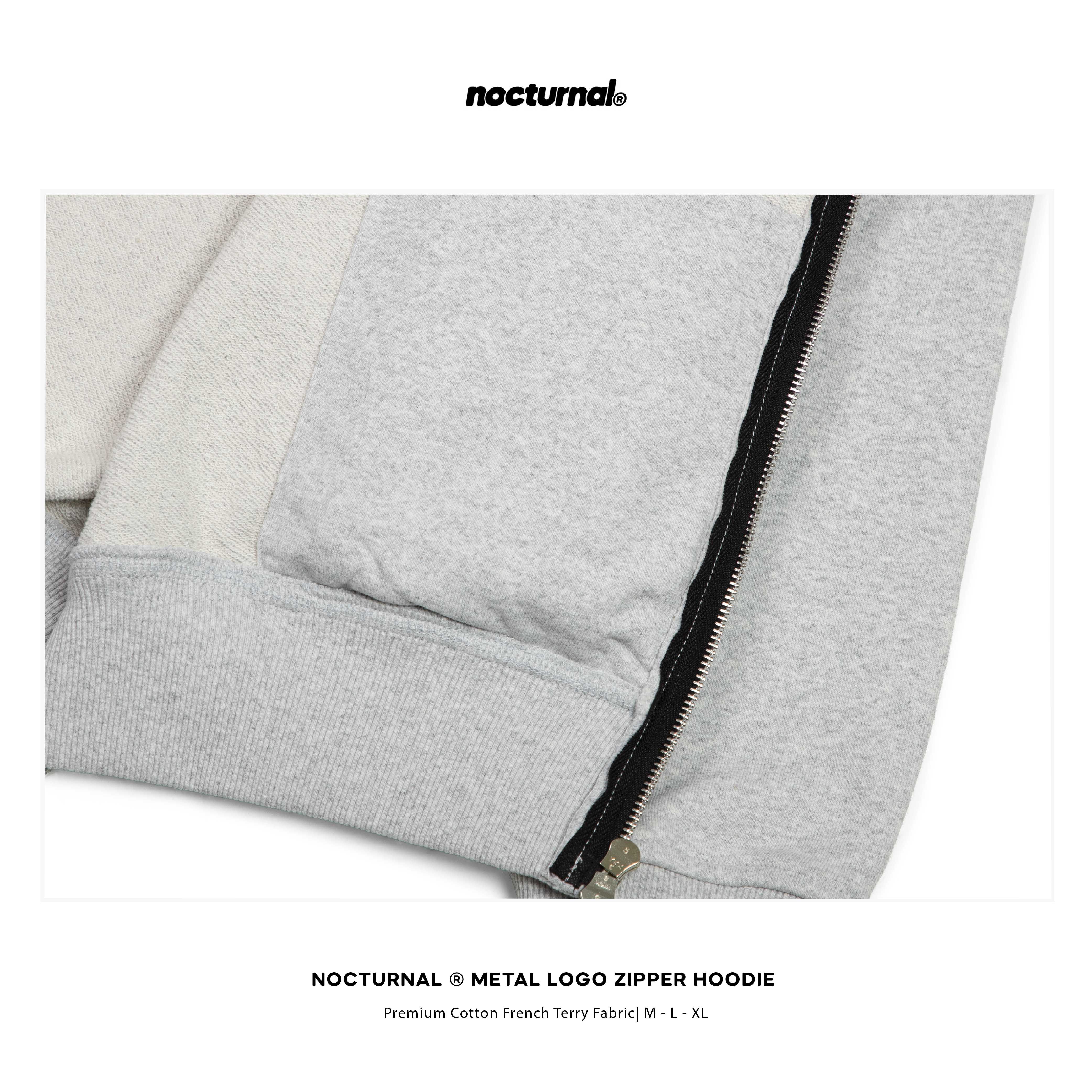 Metal Logo Zipper Hoodie