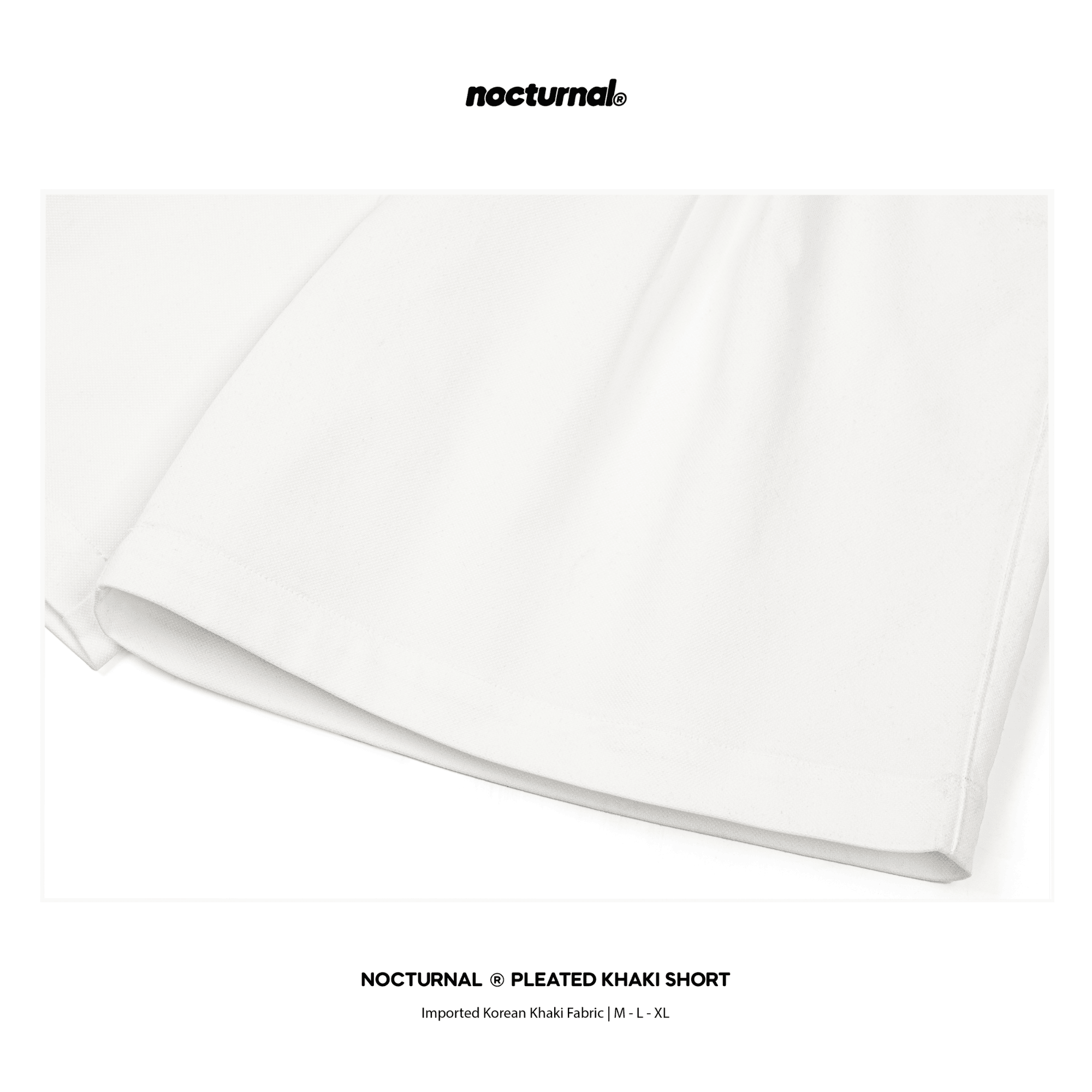 Pleated Khaki Shorts