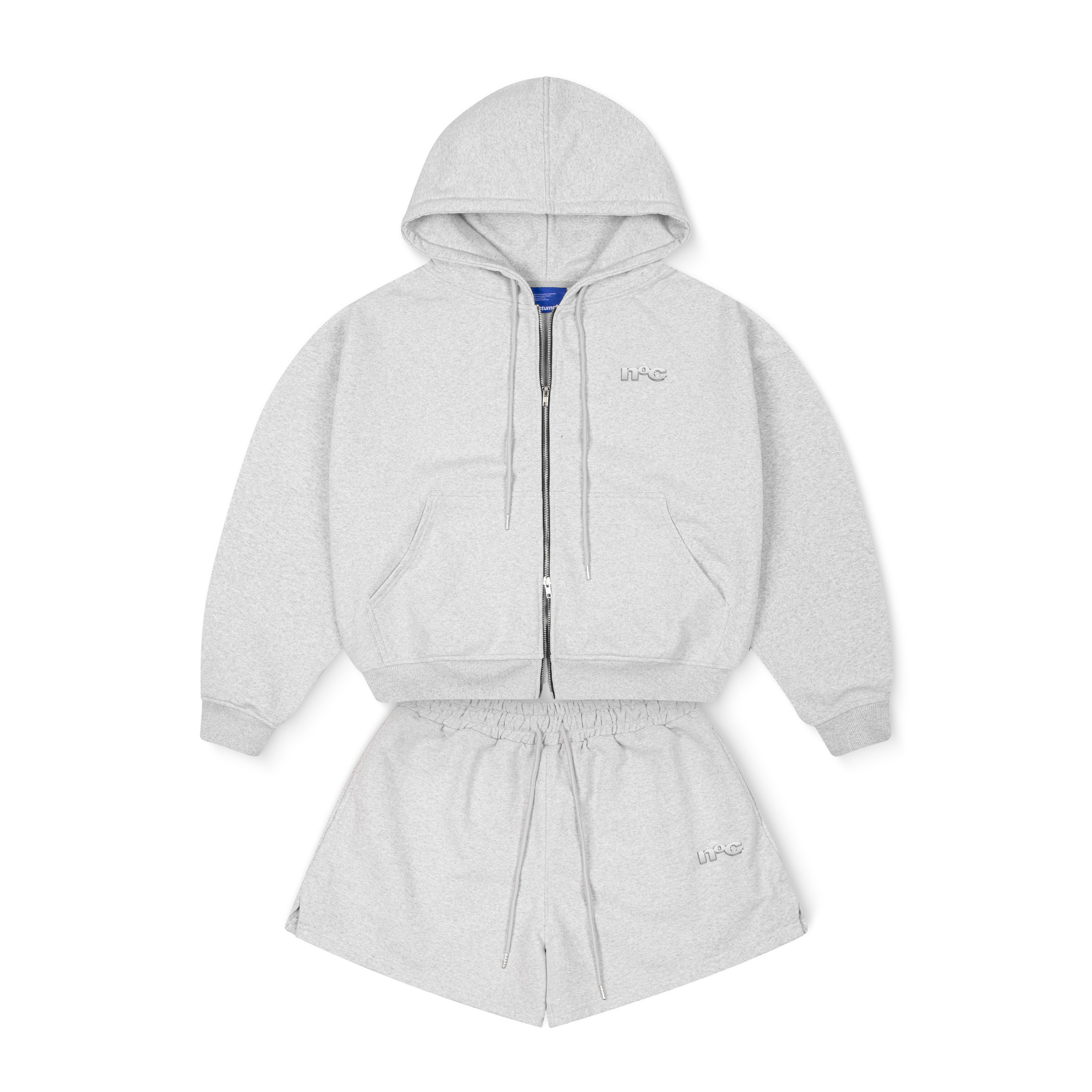 Metal Logo Zipper Hoodie