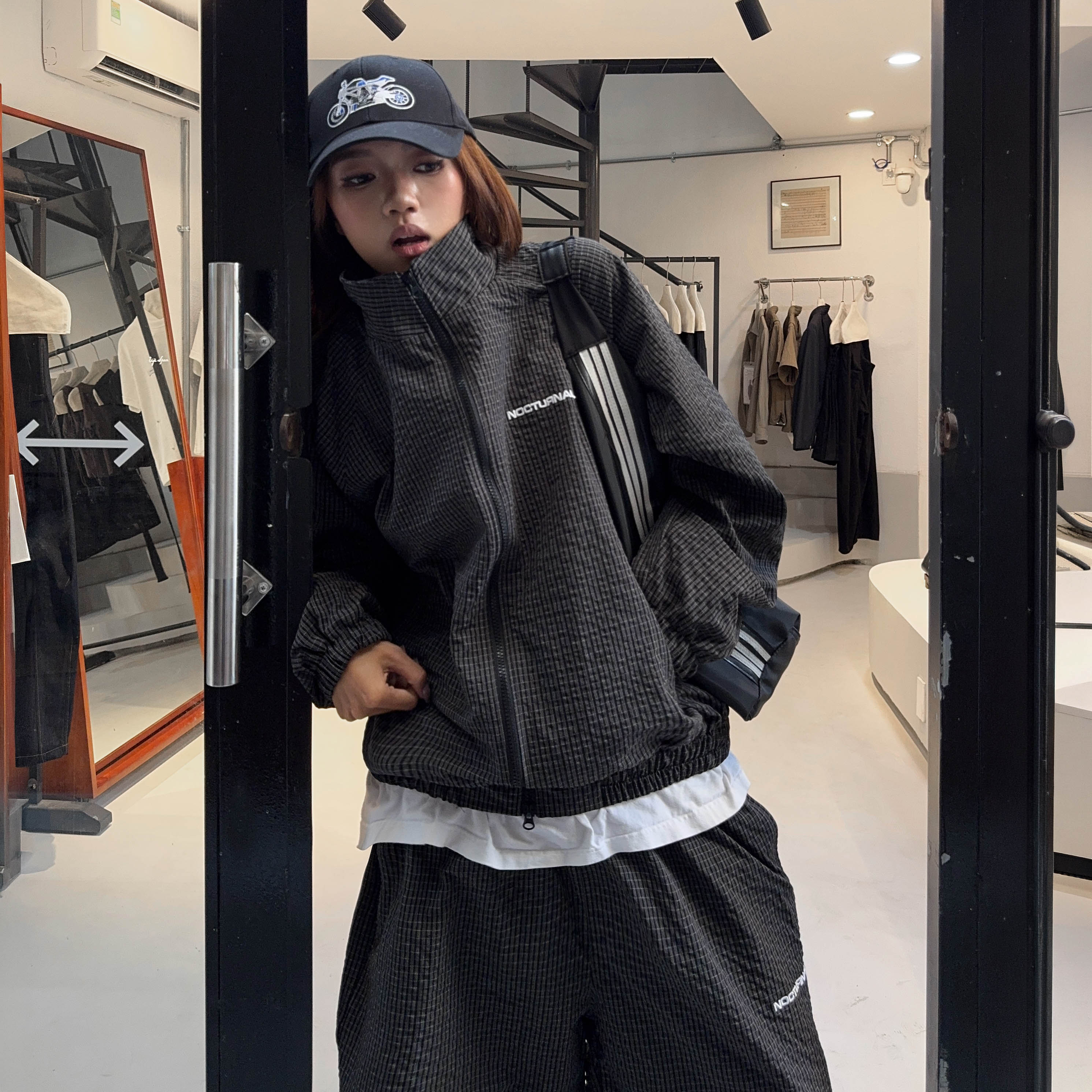 Checkered Track Jacket