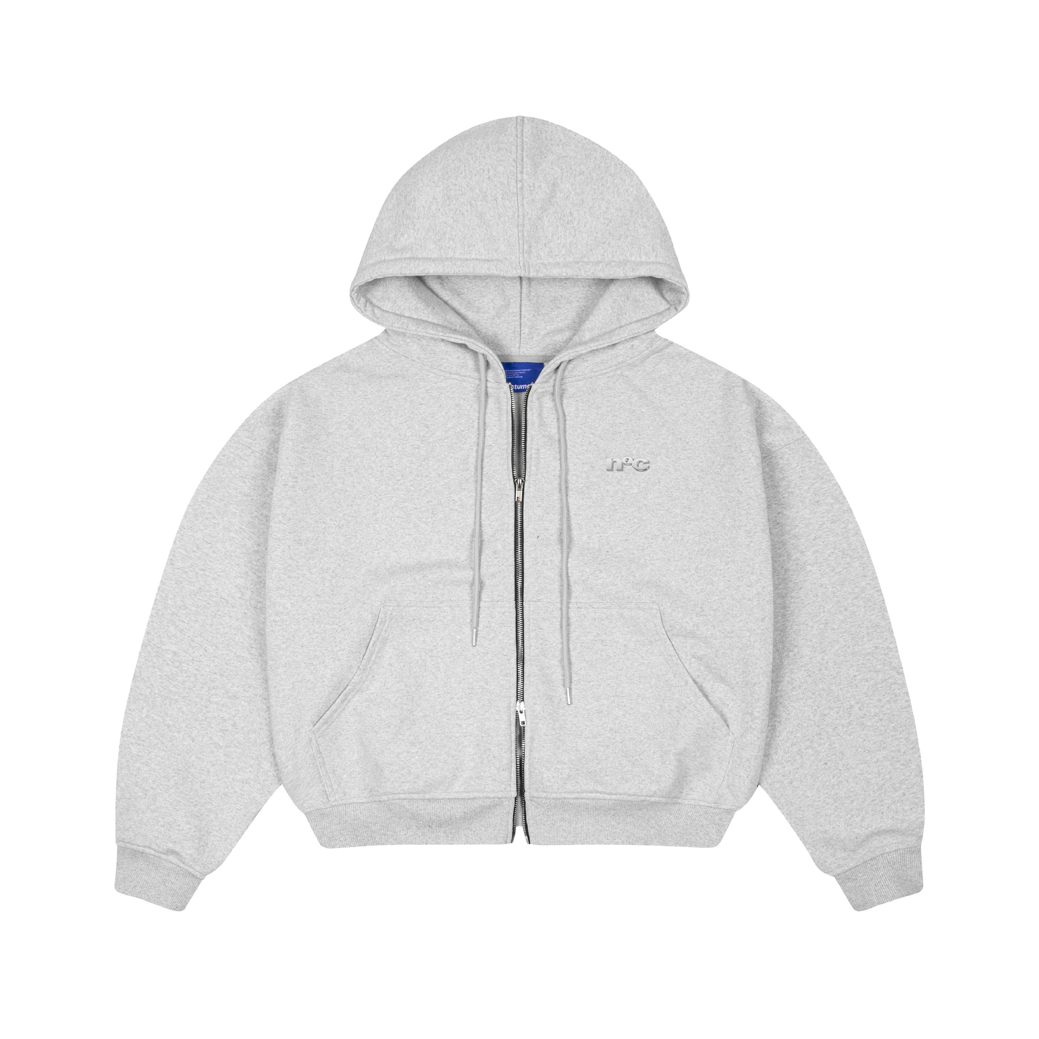 Metal Logo Zipper Hoodie