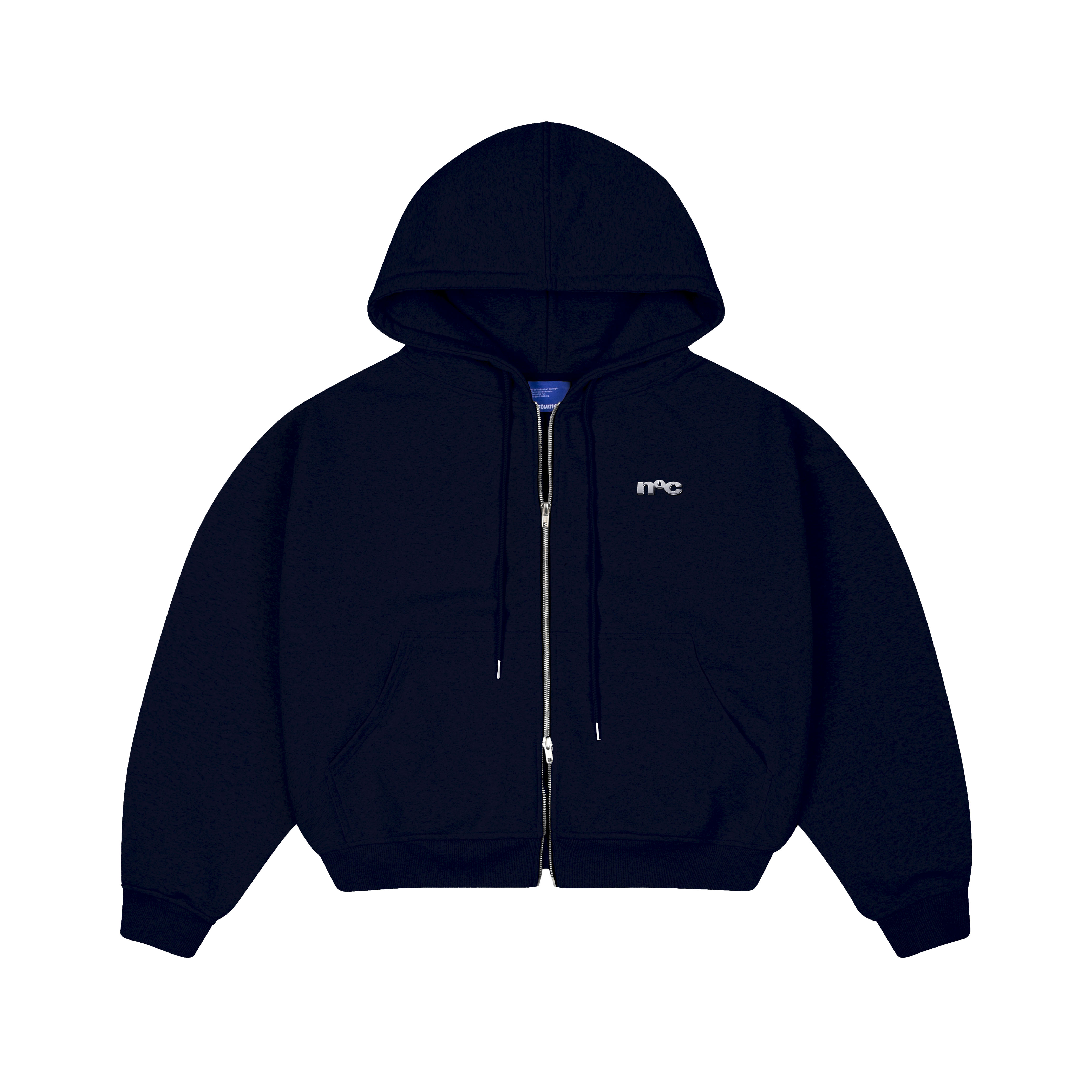 Metal Logo Zipper Hoodie