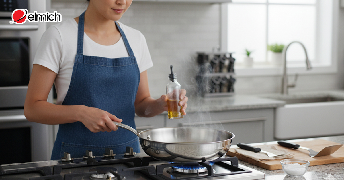 Bí quyết tôi chảo inox chống dính tự nhiên ngay lần đầu: Thành công 100%