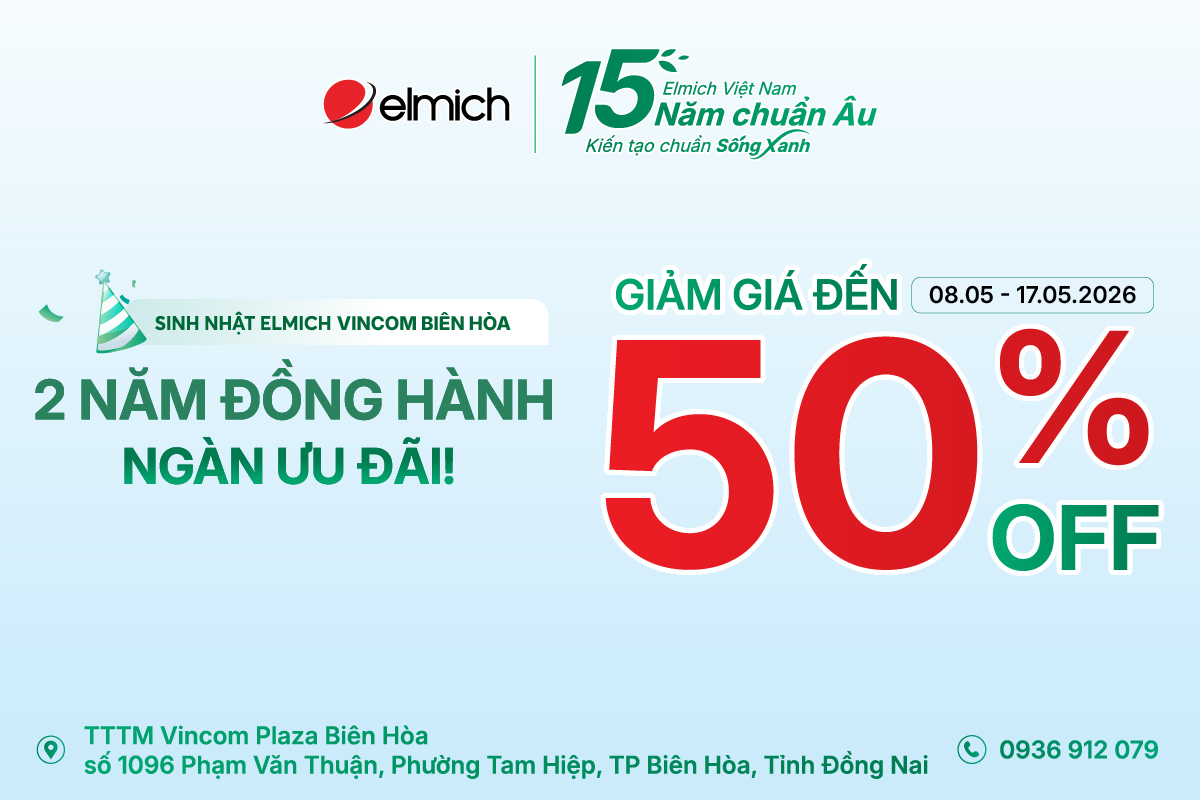 [ELMICH x VINCOM BIÊN HÒA] ĐÓN SINH NHẬT VÀNG, NGÀN ƯU ĐÃI!