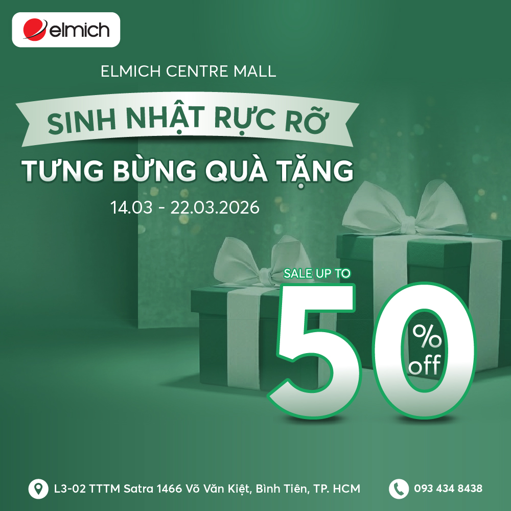 [ELMICH x GIGA MALL] SINH NHẬT RỰC RỠ - TƯNG BỪNG QUÀ TẶNG!