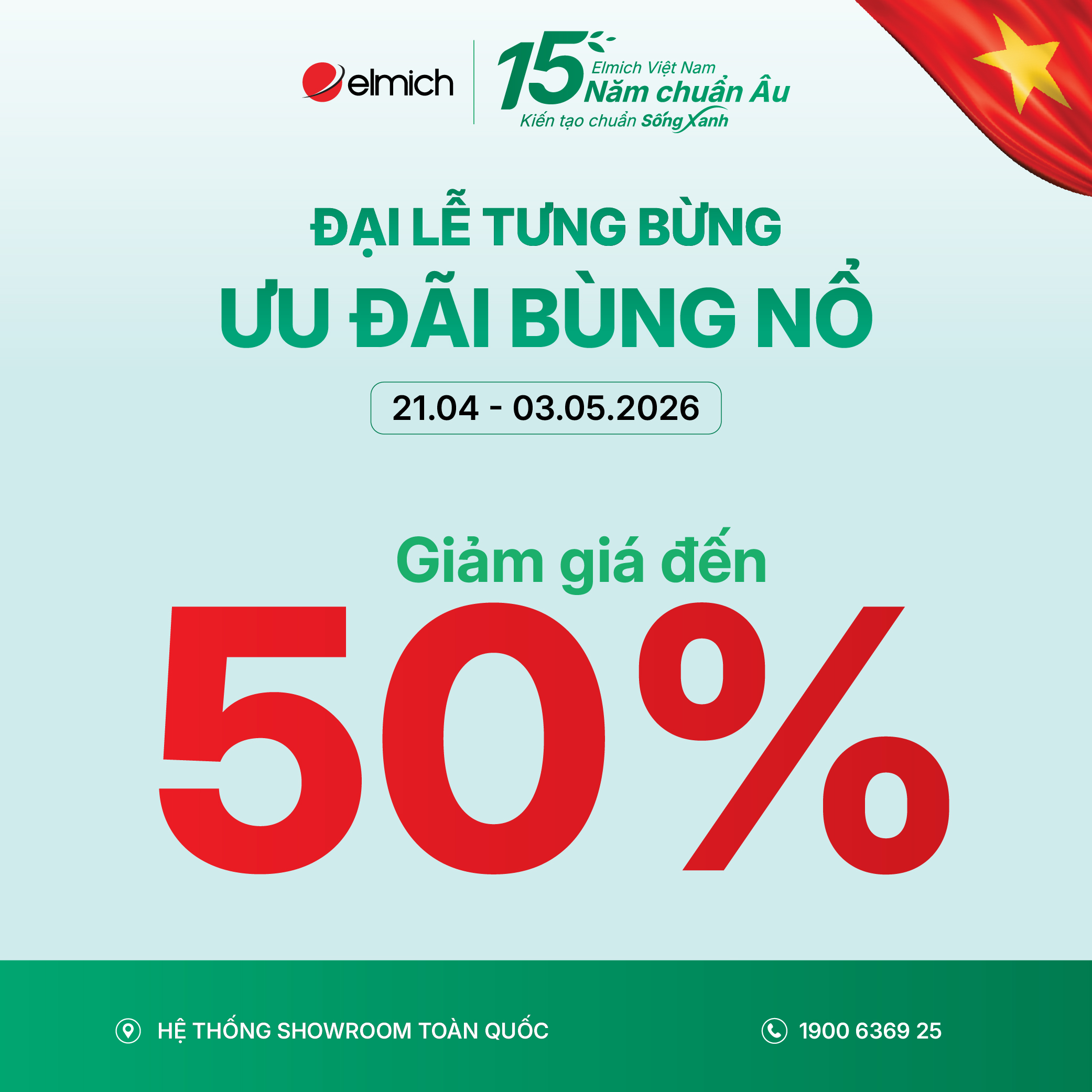 ĐÓN ĐẠI LỄ TƯNG BỪNG - BÙNG NỔ DEAL ƯU ĐÃI TỪ ELMICH 🇻🇳