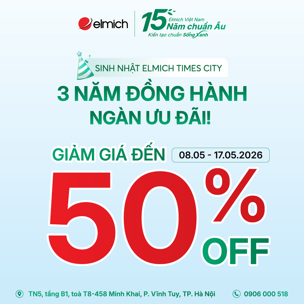 [ELMICH x TIMES CITY] 3 NĂM ĐỒNG HÀNH, NGÀN ƯU ĐÃI MỪNG SINH NHẬT!