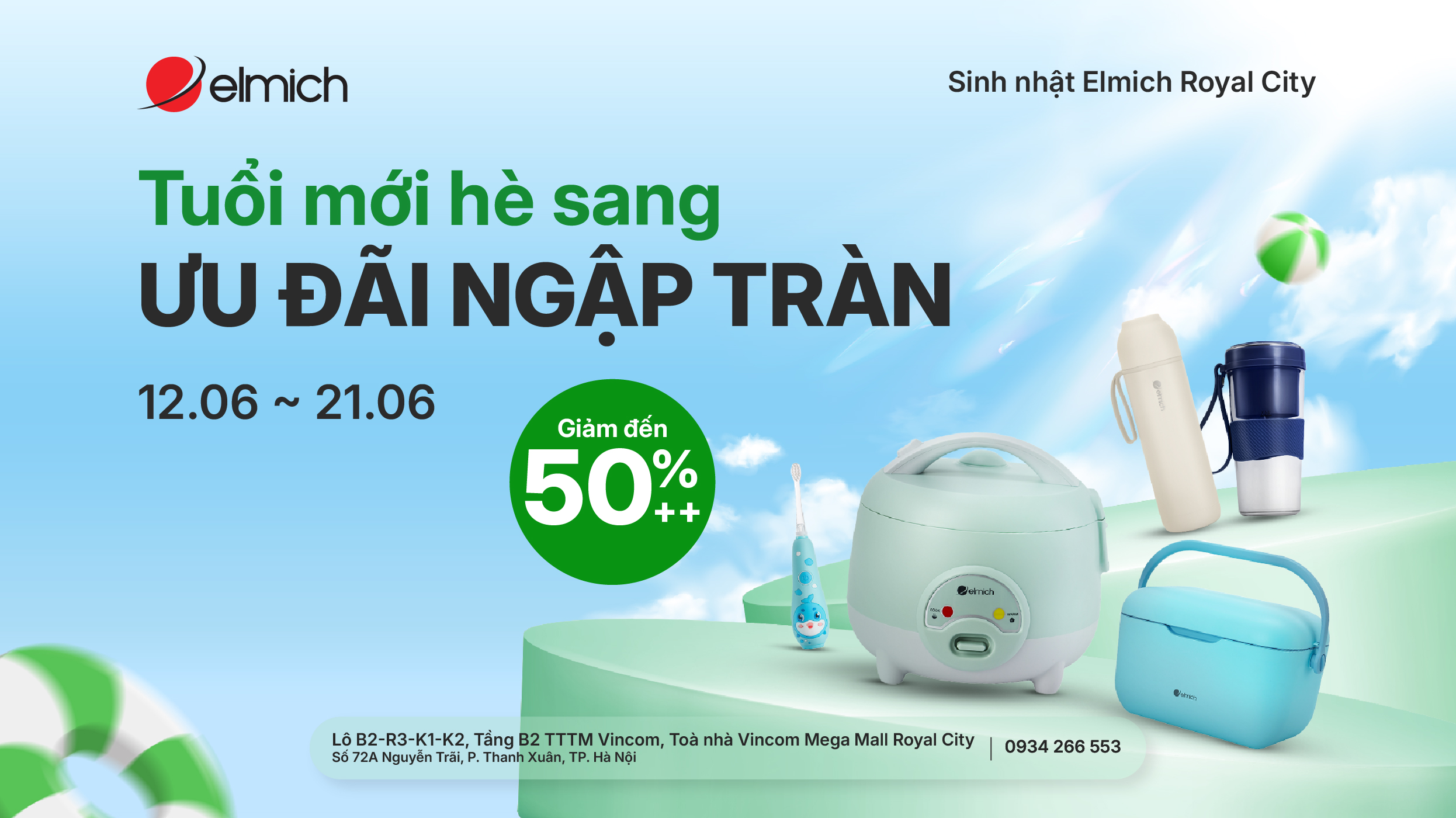 [ELMICH ROYAL CITY] TUỔI MỚI HÈ SANG - ƯU ĐÃI NGẬP TRÀN 🎊