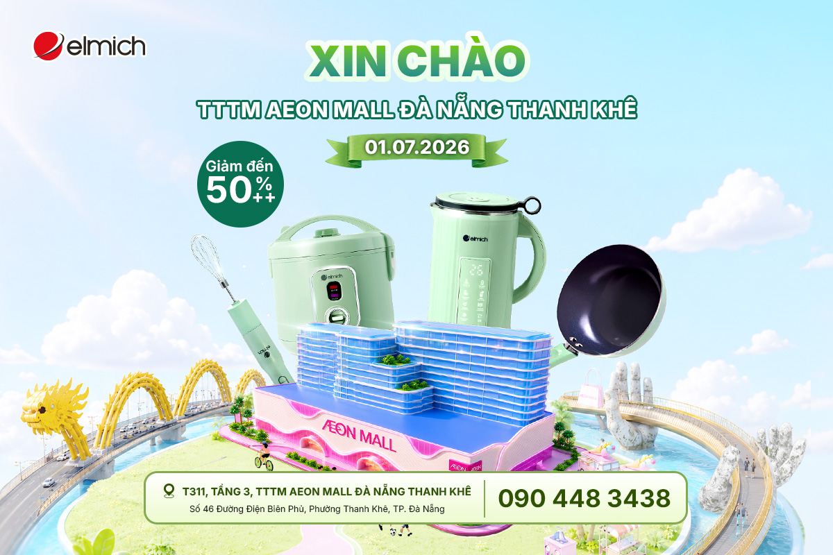 🎉 ĐÀ NẴNG ƠI, CÙNG CHÀO ĐÓN SHOWROOM ELMICH LỚN NHẤT MIỀN TRUNG!