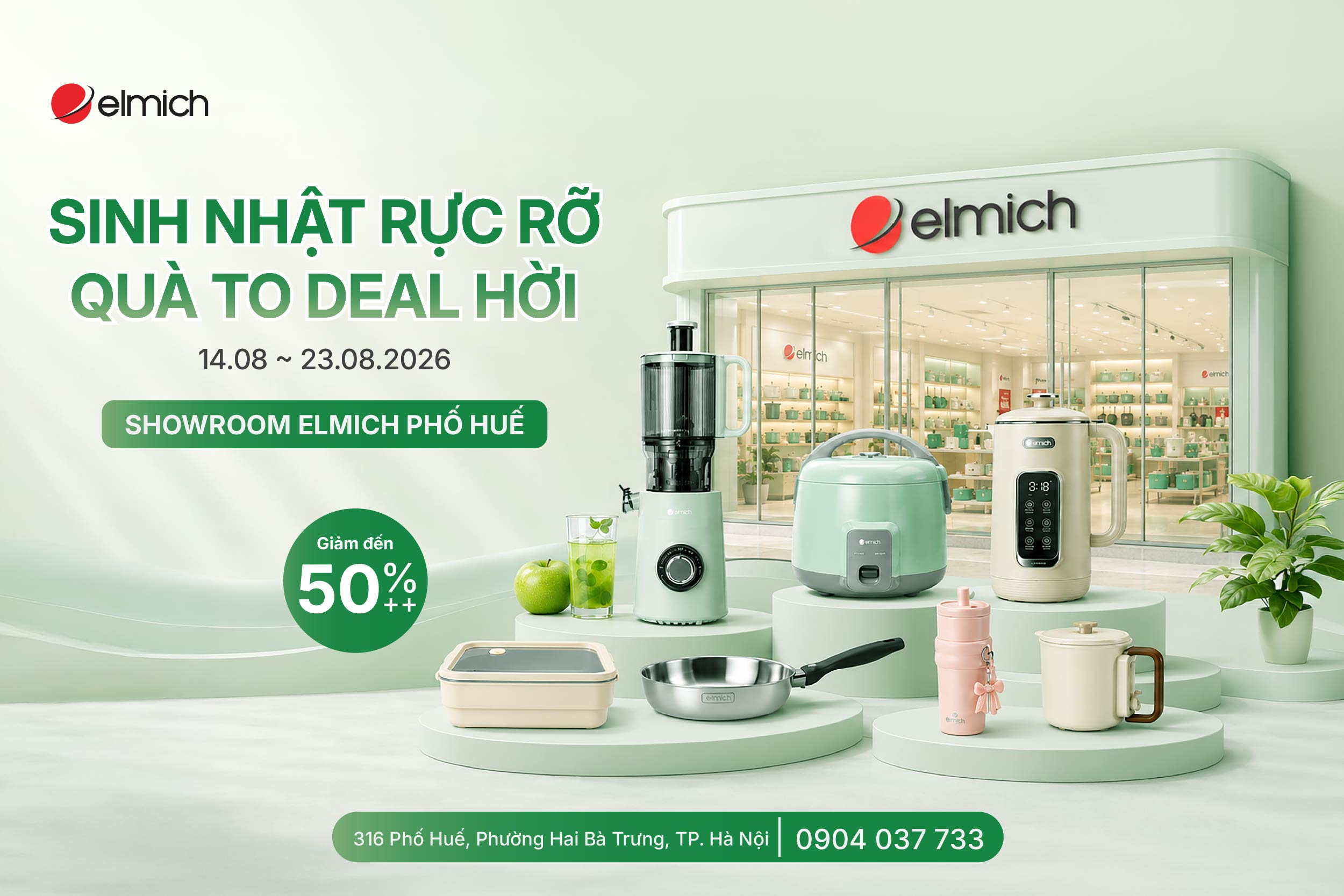 [ELMICH PHỐ HUẾ] SINH NHẬT RỰC RỠ - QUÀ TO DEAL HỜI 🎉
