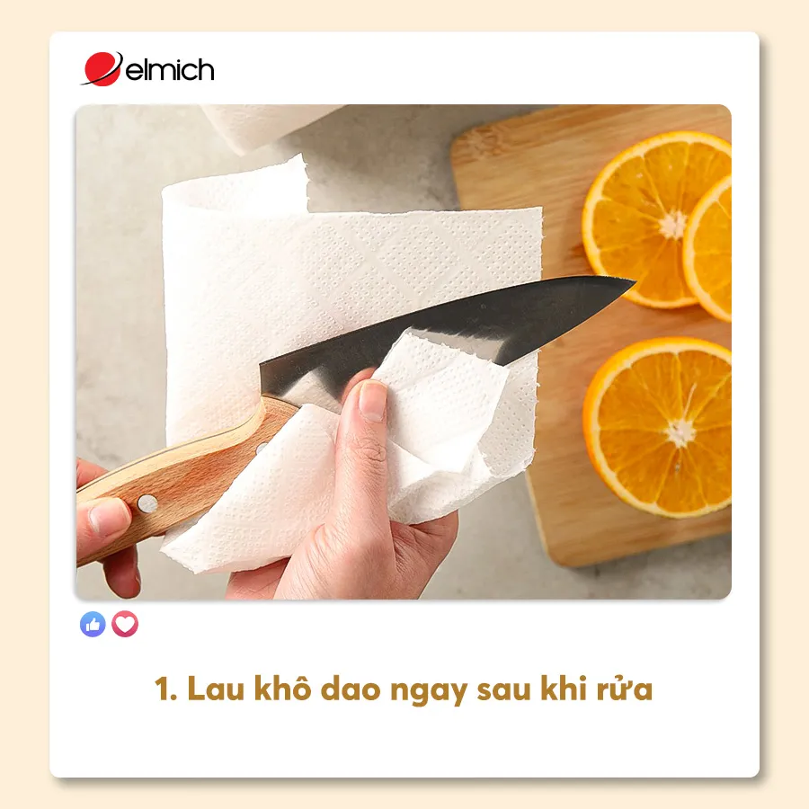 1. Lau Khô Dao Ngay Sau Khi Rửa