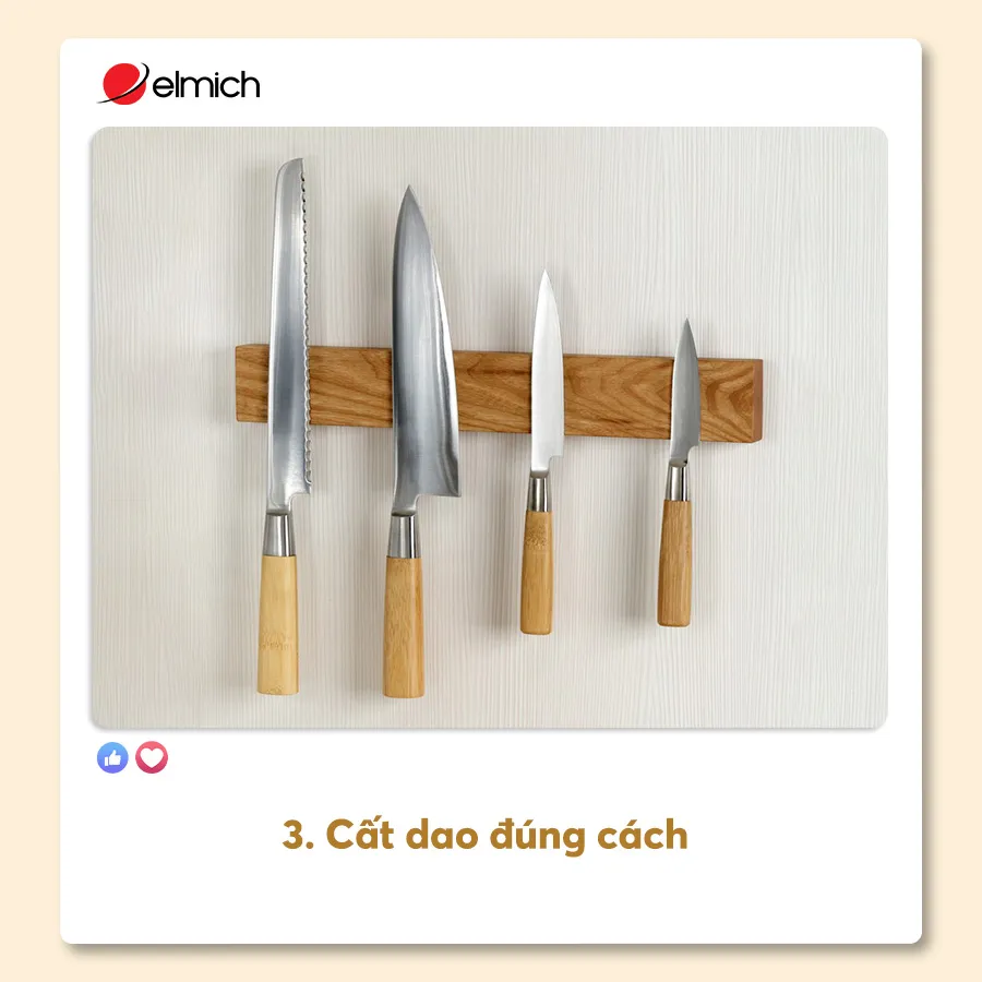 3. Cất Dao đúng Cách