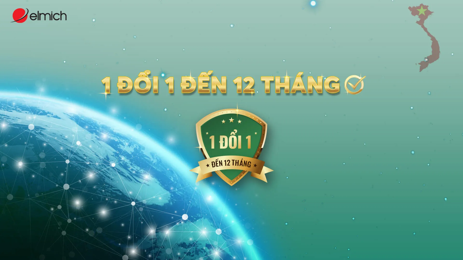 Elmich cam kết đổi sản phẩm mới nếu bạn gặp bất kỳ vấn đề kỹ thuật nào trong vòng 12 tháng kể từ ngày mua hàng