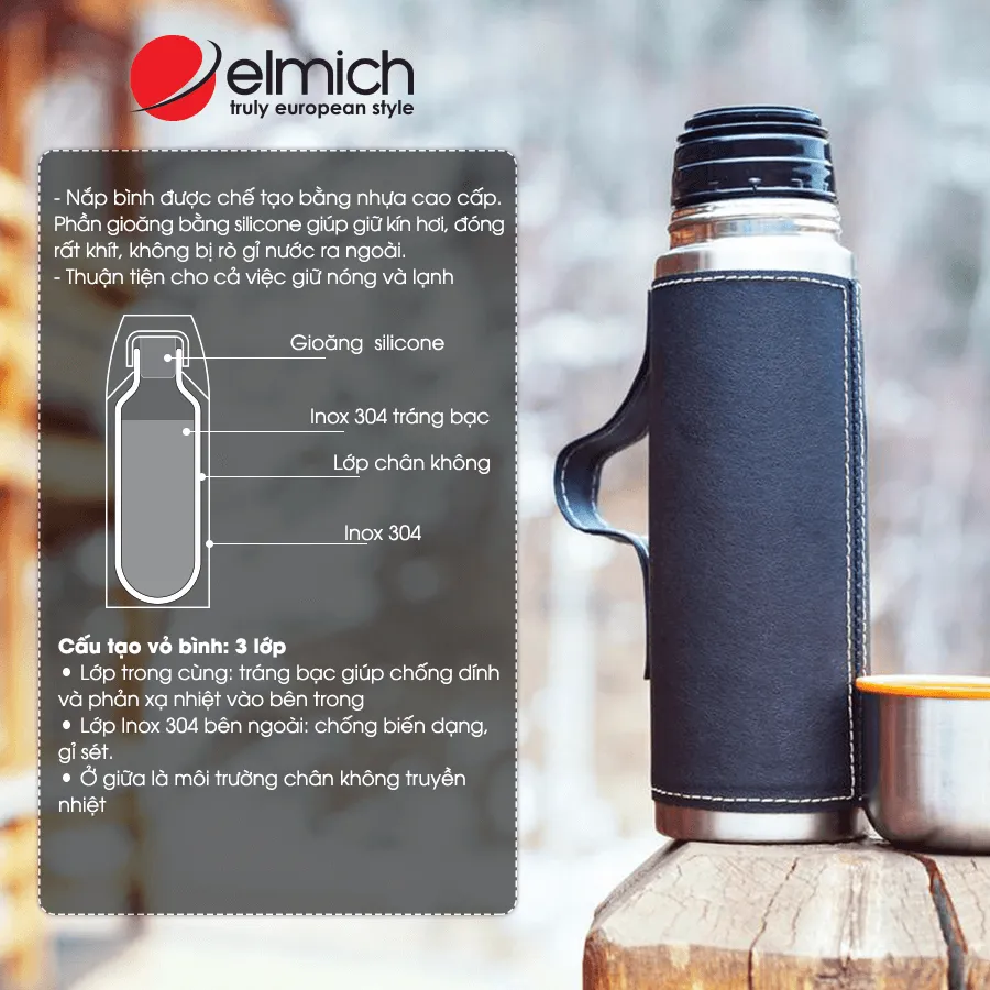 binh1 bình giữ nhiệt Elmich