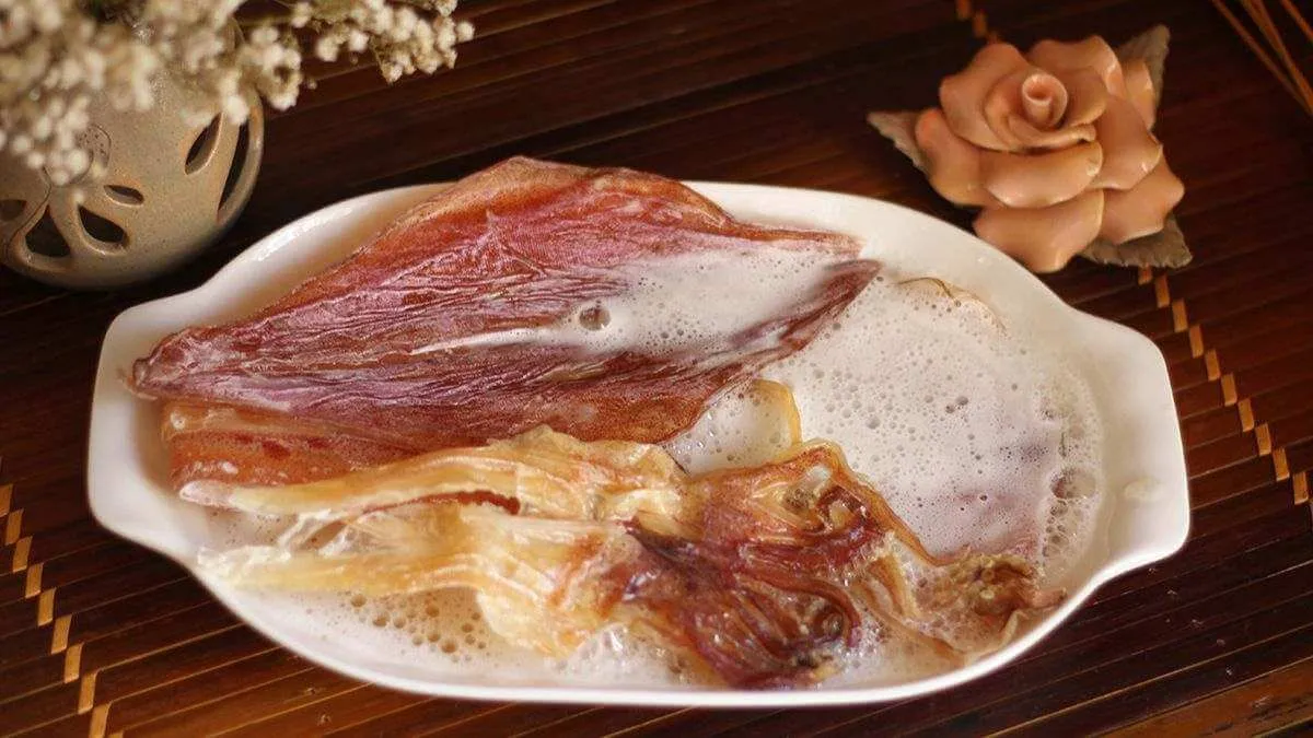 Cach Nuong Muc Kho Bang Noi Chien Khong Dau 2