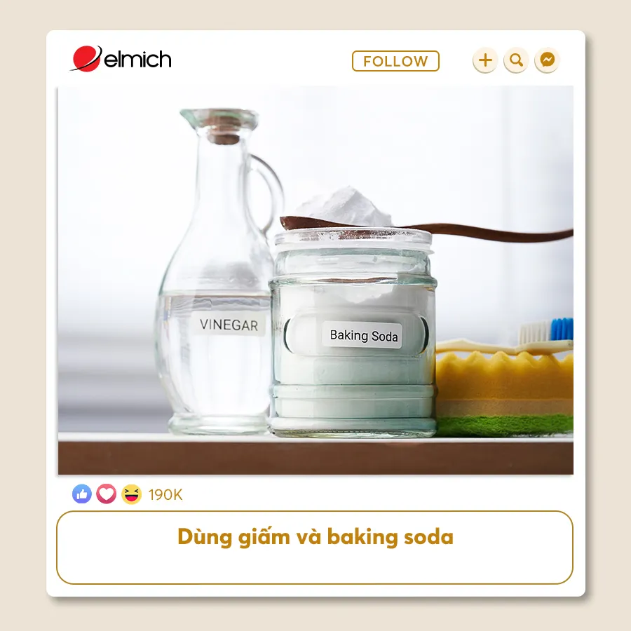 Dùng Giấm Và Baking Soda