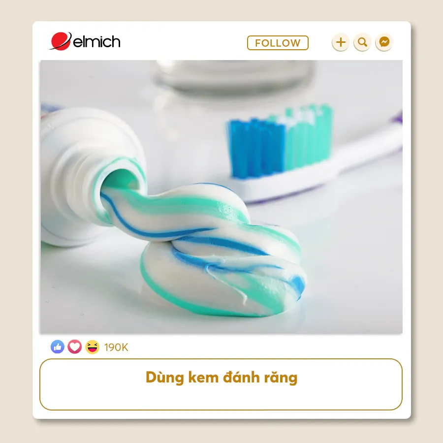 Dùng Kem đánh Răng