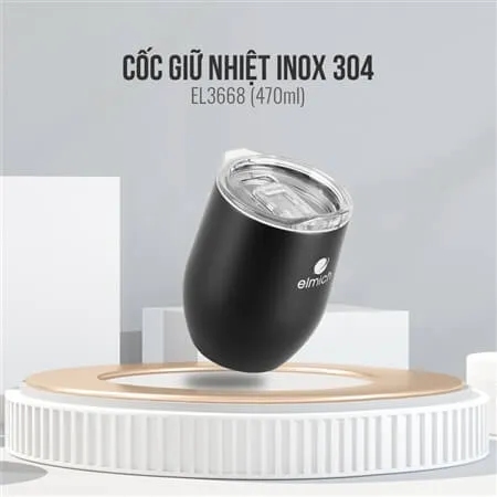 Cốc giữ nhiệt Elmich inox 304 470ml EL3668
