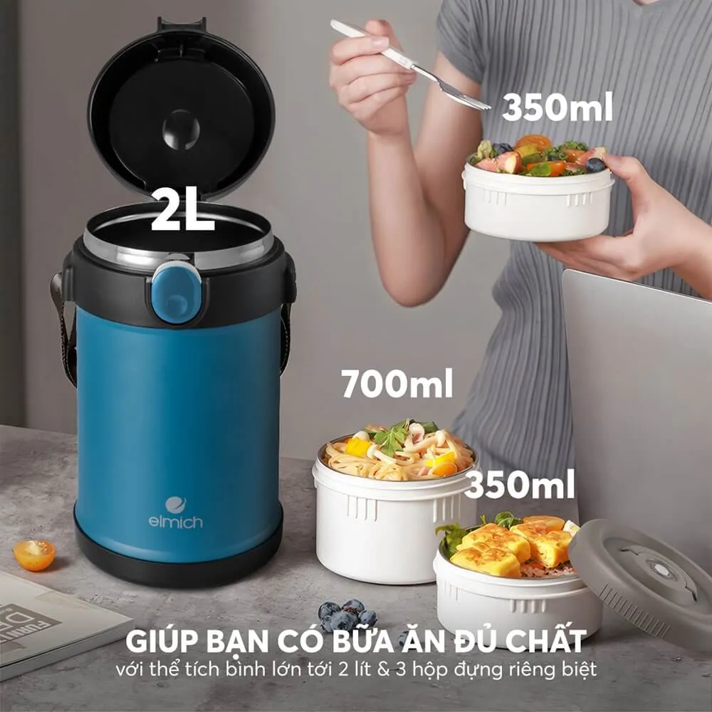 Chọn hộp cơm giữ nhiệt theo dung tích sử dụng
