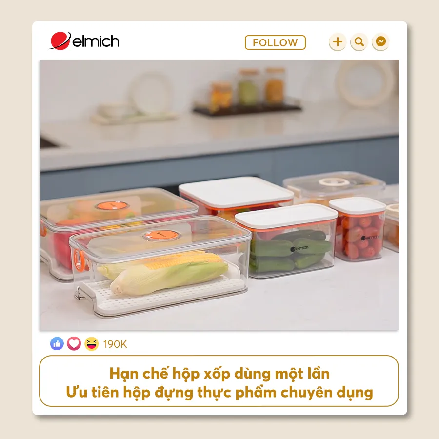Hạn Chế Hộp Xốp Dùng Một Lần