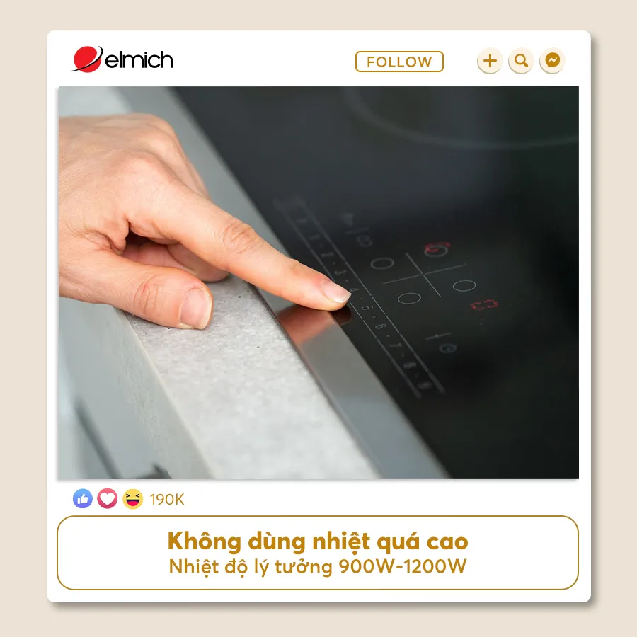 Không Dùng Nhiệt Quá Cao