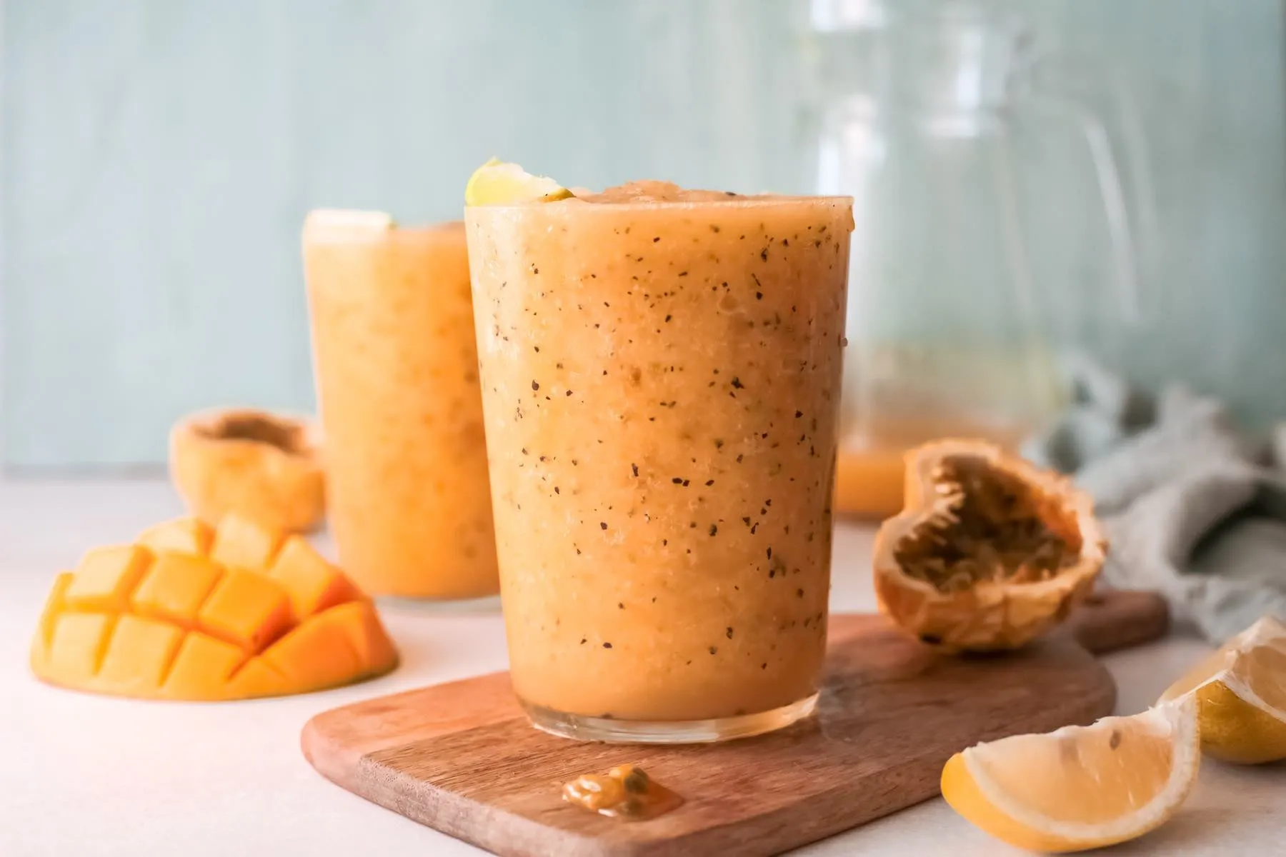 Sinh tố chanh leo mix xoài