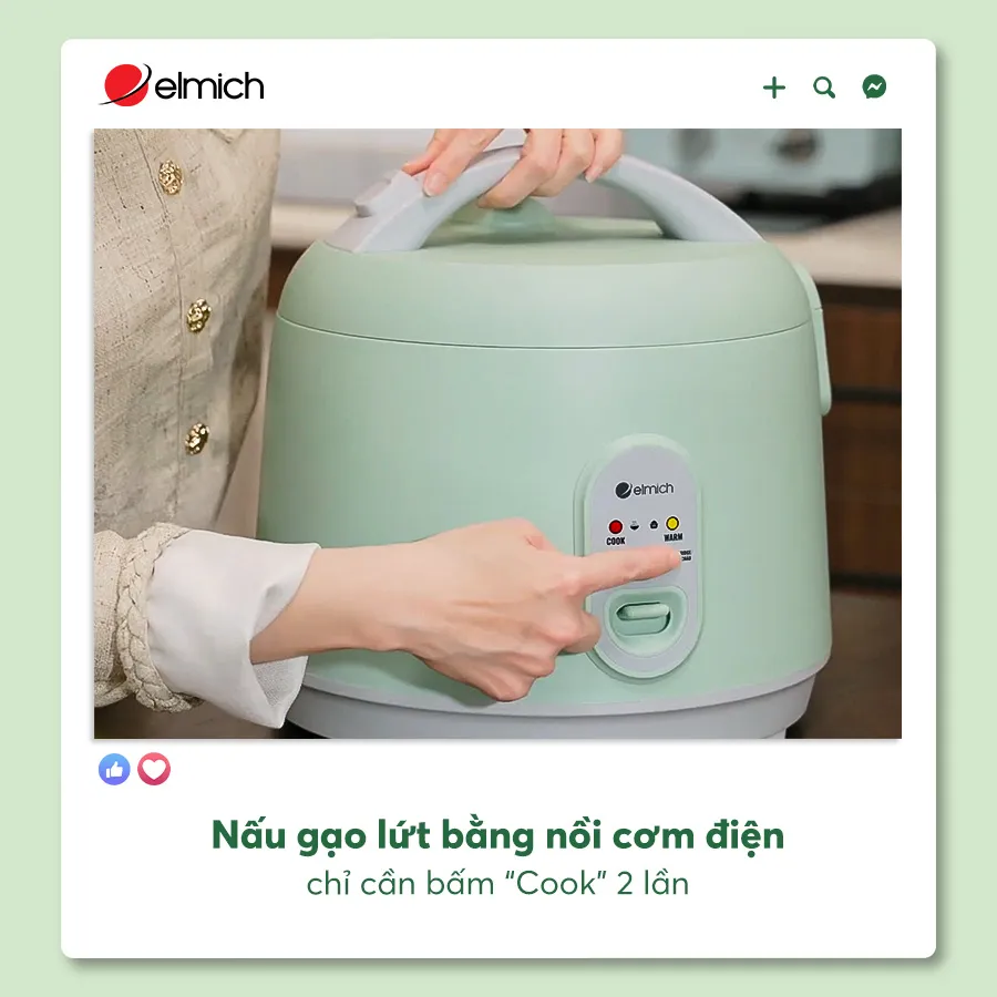 Nấu Gạo Lứt Bằng Nồi Cơm điện