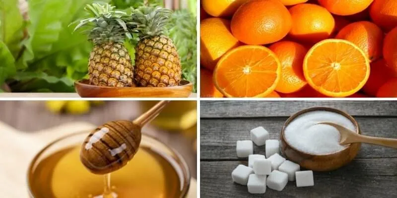 Bạn cần chuẩn bị nguyên liệu tươi sạch để làm nước ép dứa cam
