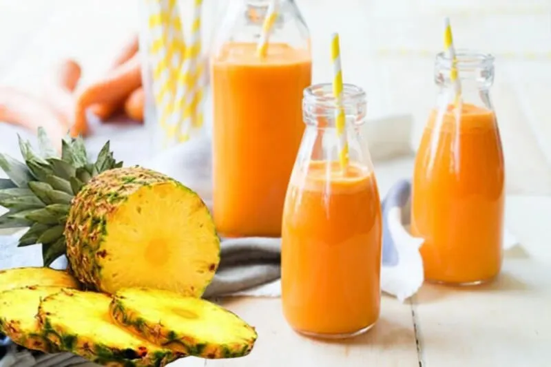 Cà rốt cũng rất hợp với vị dứa Cà rốt cũng rất hợp với vị dứa