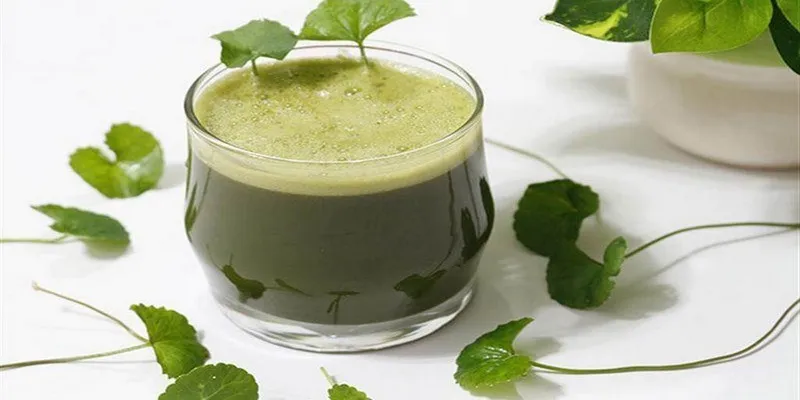 Nước ép Rau má truyền thống có hương vị đặc trưng dễ chịu