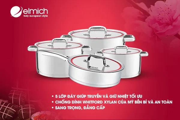 bộ nồi inox prara