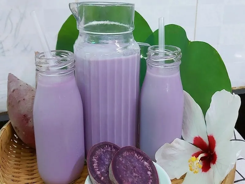 Sữa hạt khoai lang tím nguyên chất hỗ trợ tiêu hóa tốt