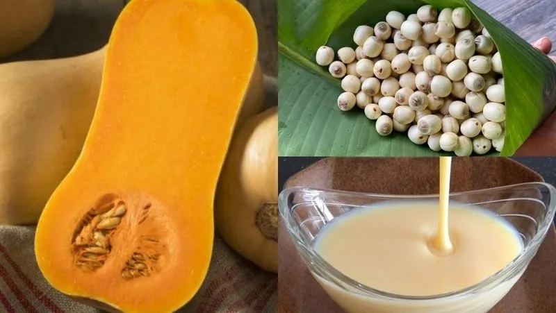 Sữa ngô hạt sen bí đỏ thơm ngọt tự nhiên