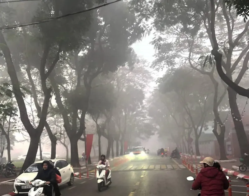 Ảnh chụp Hà Nội đầu mùa nồm