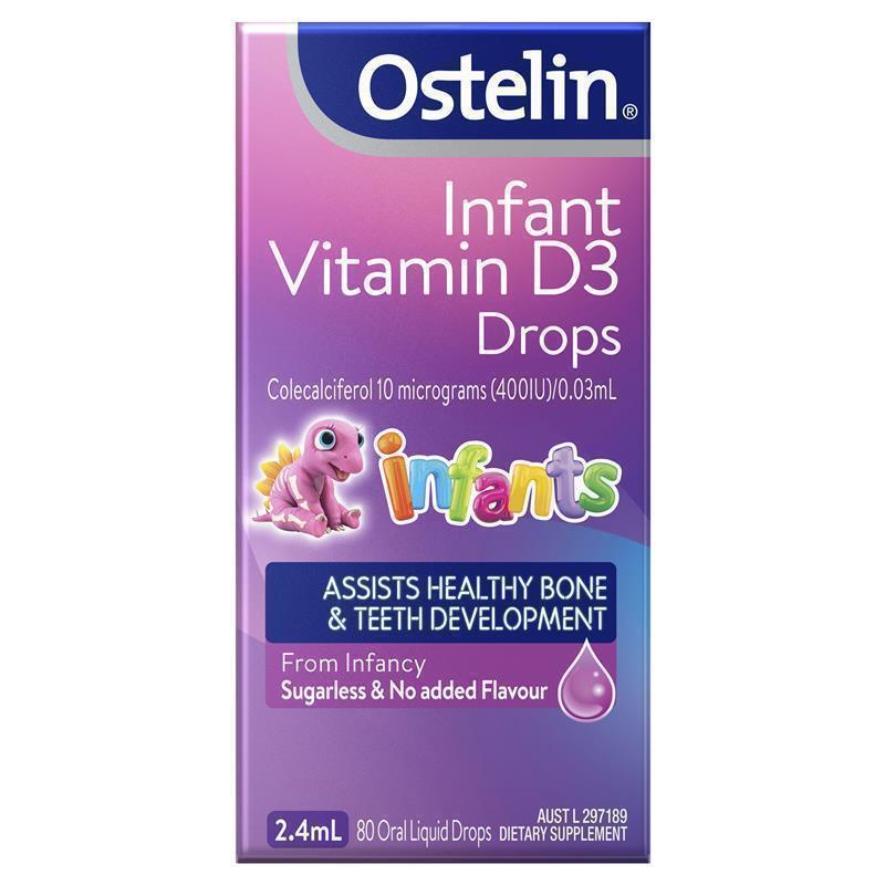 Vitamin D3 Cho Trẻ Từ Sơ Sinh Ostelin Infant Vitamin D3 Drops 2.4ml