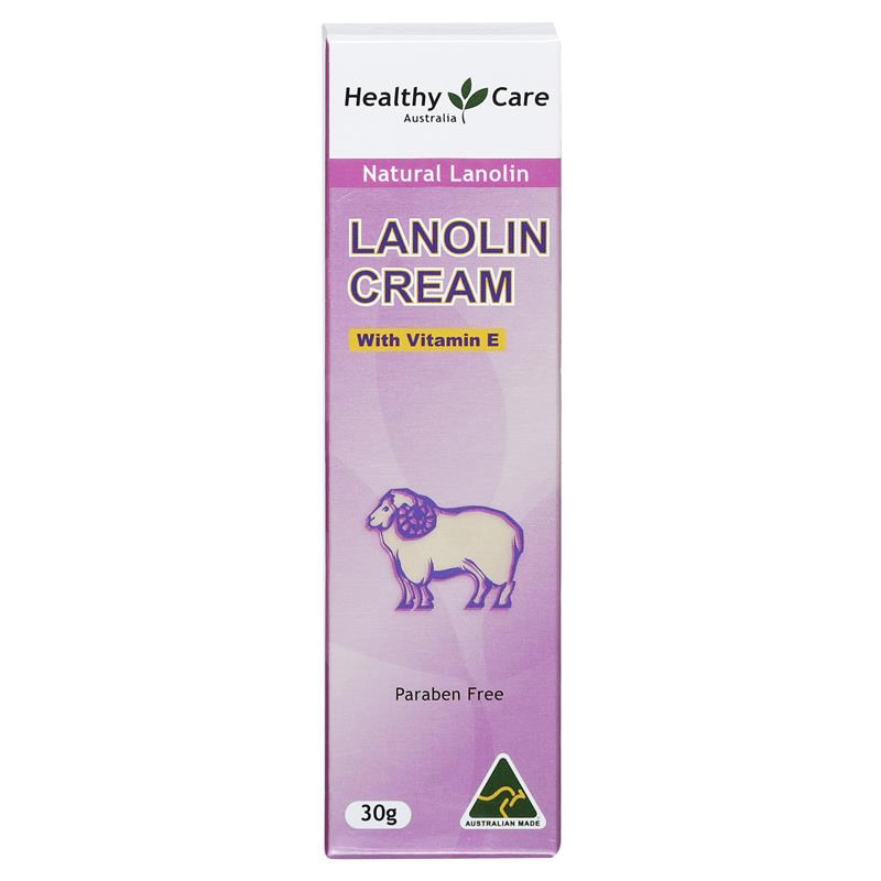 Kem Dưỡng Da Healthy Care All Natural Lanolin Cream Tube 30g
