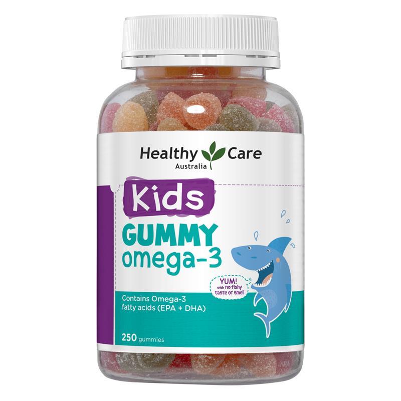 Kẹo Dẻo DHA & Omega 3 Cho Trẻ Healthy Care Kids Gummy Omega 3 250 Pastilles