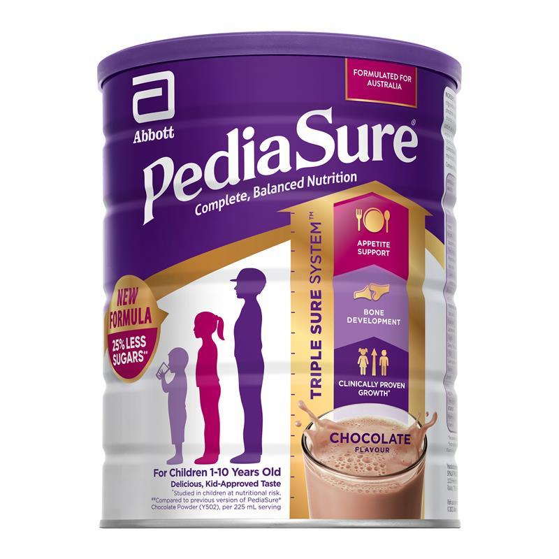 Sữa Bột Tăng Chiều Cao & Toàn Diện Cho Trẻ Pediasure New Formula 850g (Sô cô la, Dâu & Vanilla)