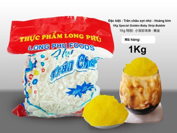 [Longphufoods] Trân châu Sợi nhuyễn (size nhỏ) LONG PHÚ gói 1kg Topping dẻo thơm dai ngon từng sợi trân  châu