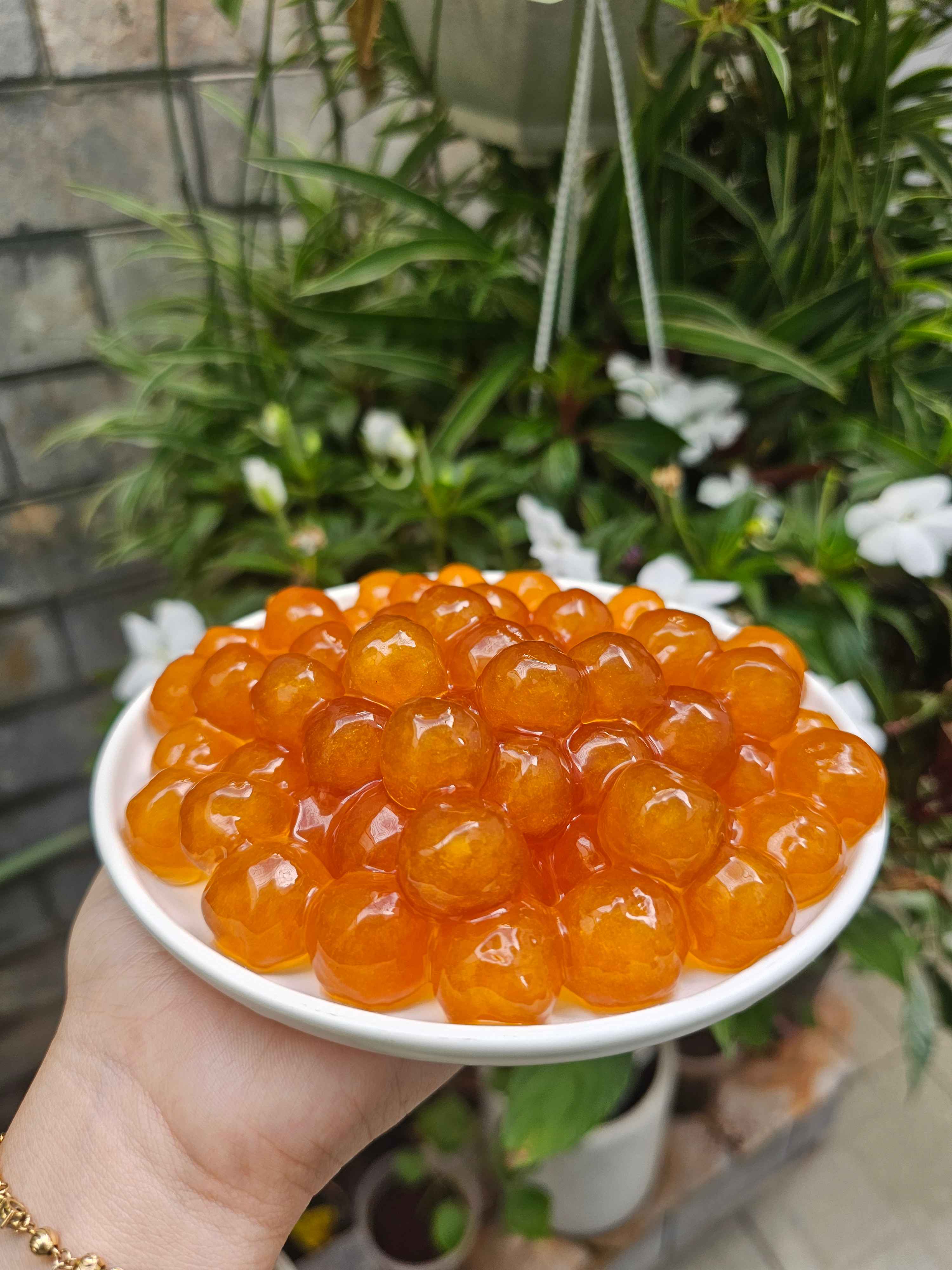 Trân châu Khổng Lồ HOÀNG KIM Đặc Biệt (Milo Dằm) Long Phú gói 1kg - Size 18li - Không có vị ngọt